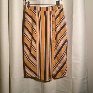 Haute Monde Vintage Style Button Pencil Skirt